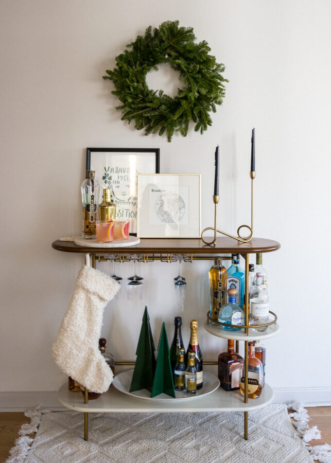 Holiday Bar Cart